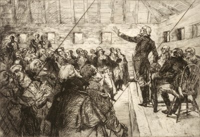 Washington impedisce una dittatura militare (lastra annullata dal portfolio "The Bicentennial Pageant of George Washington") da Albert Sterner