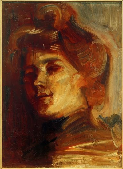 Signora con cappello da Albert Weisgerber