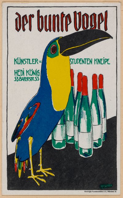 Der bunte Vogel da Albert Weisgerber