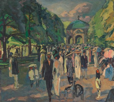Nel giardino di corte di Monaco da Albert Weisgerber