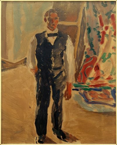 Autoritratto in maniche di camicia da Albert Weisgerber