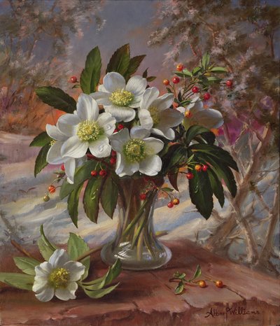 Fiori in un Bagliore Invernale da Albert Williams