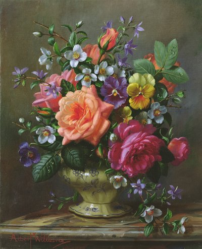 AB1112 Rose e viole del pensiero da Albert Williams