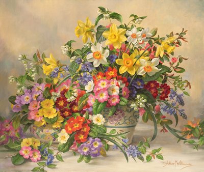 AB/296 Fiori di primavera e ceramiche di Poole da Albert Williams