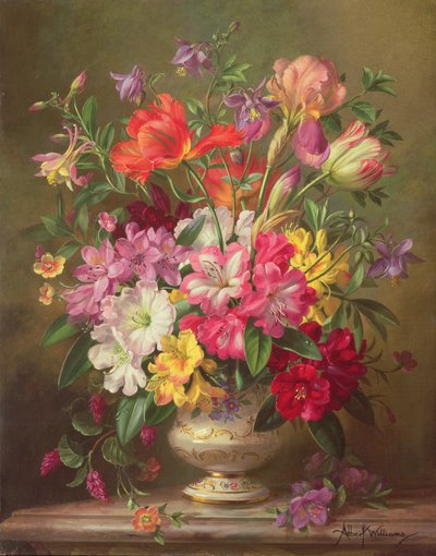 Una Composizione Floreale Primaverile, 1996 da Albert Williams