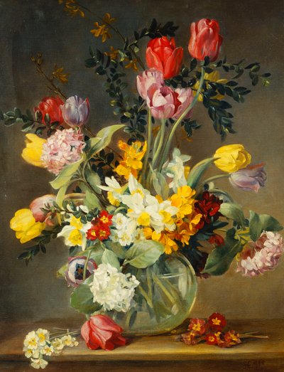 Tulipani in un vaso di vetro da Albert Williams