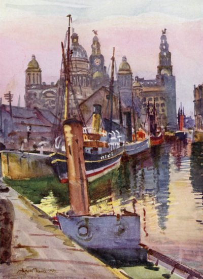 Liverpool, il Canning Dock da Albert Woods