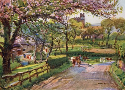 Samlesbury, in Lower Ribblesdale da Albert Woods