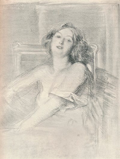 Ritratto Litografico di una Donna, c. 1905 da Albert de Belleroche