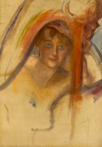 Studio per Femme à la Harpe, c.1902 da Albert de Belleroche