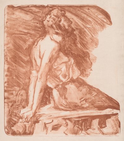 Donna con le mani dietro la schiena da Albert de Belleroche
