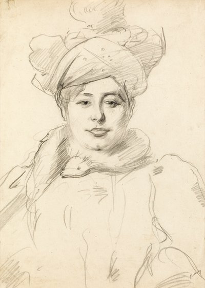 Donna con cappello, circa 1905 da Albert de Belleroche