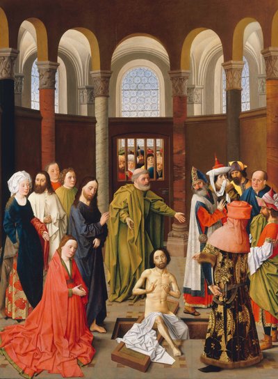 La resurrezione di Lazzaro, ca 1455 da Albert van Ouwater