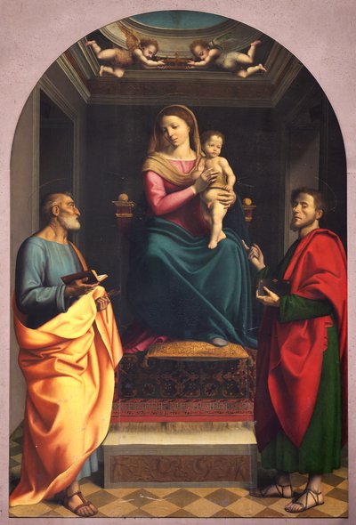 Madonna con i Santi Pietro e Luca, primi vent