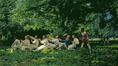 Soldati che si pettinano, 1882 da Alberto Maso Gilli