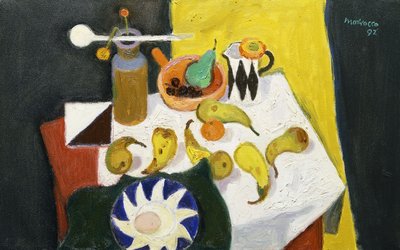 Natura Morta con Pere da Alberto Morrocco