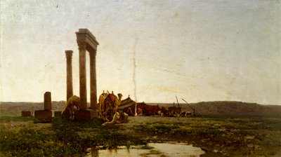 Rovine classiche nel deserto da Alberto Pasini