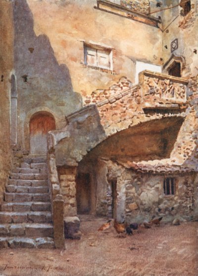 Cortile Palazzo Corvaia, Taormina da Alberto Pisa