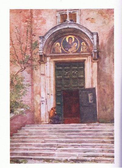 Ingresso ad Ara Coeli, dal Foro, da Rome pubblicato da A & C Black Ltd da Alberto Pisa
