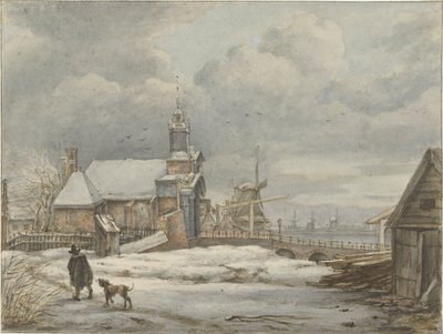 Veduta della Haarlemmerpoort ad Amsterdam da Albertus Brondgeest