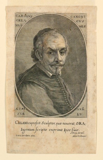 Ritratto di Carolus Celanus (Celani) da Albertus Clouwet
