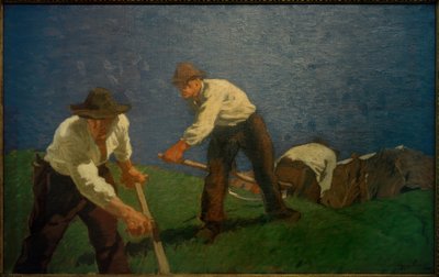 Falciatore di montagna da Albin Egger Lienz