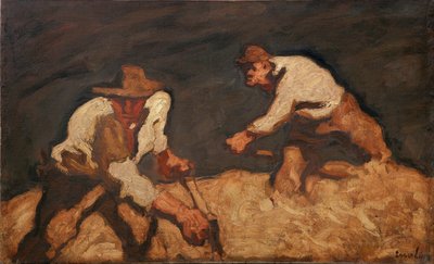 Mietitori in una tempesta in arrivo, 1912 da Albin Egger Lienz