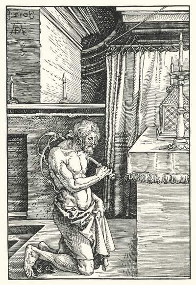 Re Davide in penitenza da Albrecht (after) Durer or Duerer