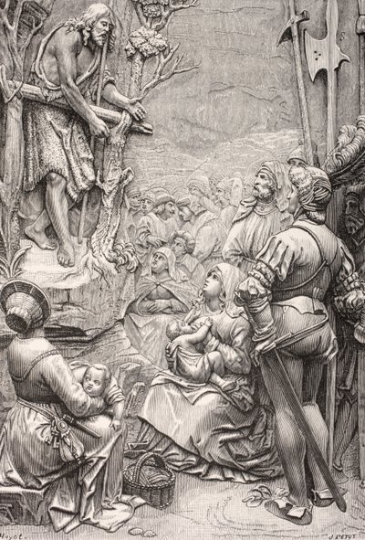 San Giovanni Battista predica nel deserto da Albrecht (after) Durer or Duerer