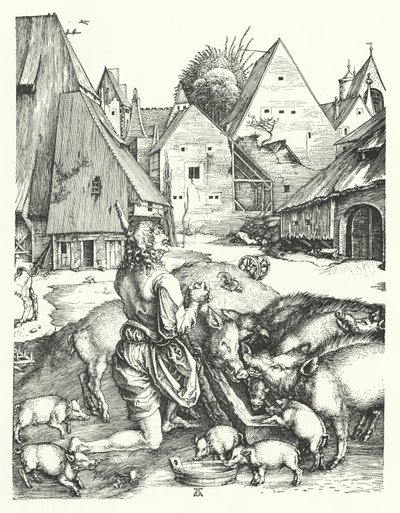 Il figliol prodigo da Albrecht (after) Durer or Duerer