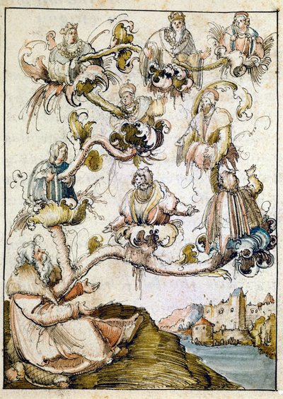 Una genealogia degli Asburgo, probabilmente di Albrecht Altdorfer ... da Albrecht Altdorfer