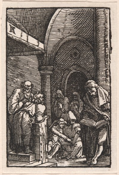 Cristo che disputa con i dottori da Albrecht Altdorfer