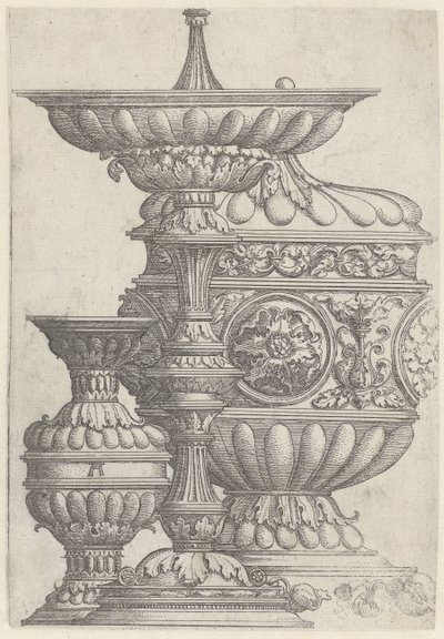 Tre coppe decorate (Vasi, brocche e coppe) da Albrecht Altdorfer