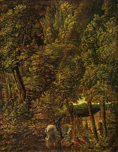 Tedesco: Drachenkampf des hl. Georg Campagna di bosco con San Giorgio che combatte il drago da Albrecht Altdorfer