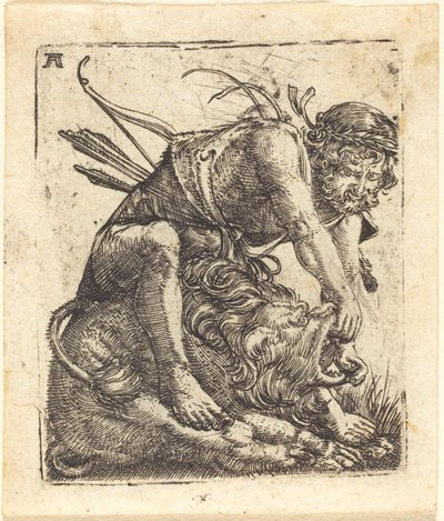 Ercole che sconfigge il leone di Nemea da Albrecht Altdorfer