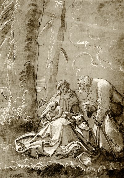 Sacra Famiglia nella foresta da Albrecht Altdorfer