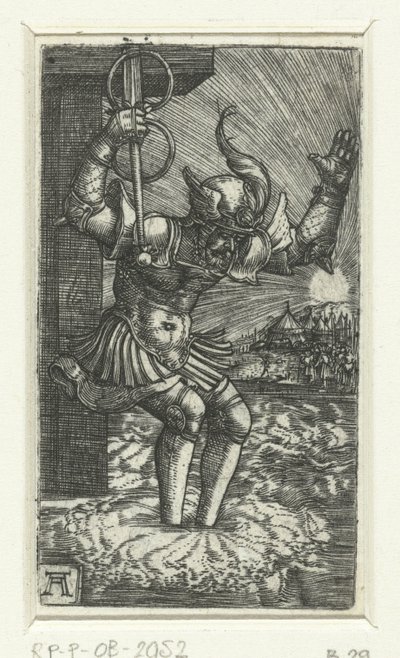 Orazio Coclite si getta nel Tevere da Albrecht Altdorfer