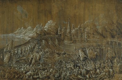 Landaknechten, Battaglia su un ponte da Albrecht Altdorfer