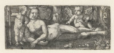 Venere sdraiata con due putti da Albrecht Altdorfer