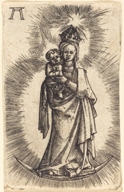 Madonna e Bambino in Piedi con una Mezzaluna da Albrecht Altdorfer