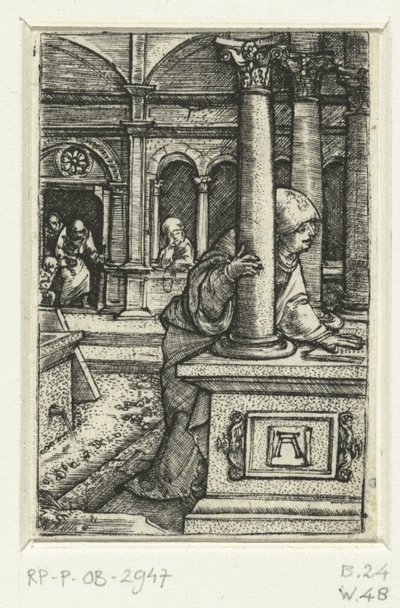Maria cerca suo figlio nella sinagoga da Albrecht Altdorfer