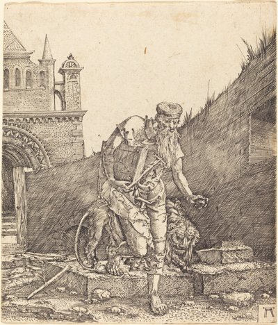 San Girolamo in un cortile da Albrecht Altdorfer