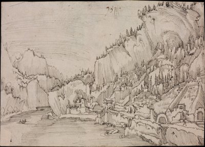 Sarmingstein sul Danubio, 1511 da Albrecht Altdorfer