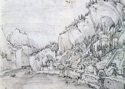 Sarmingstein sul Danubio, XVI secolo da Albrecht Altdorfer