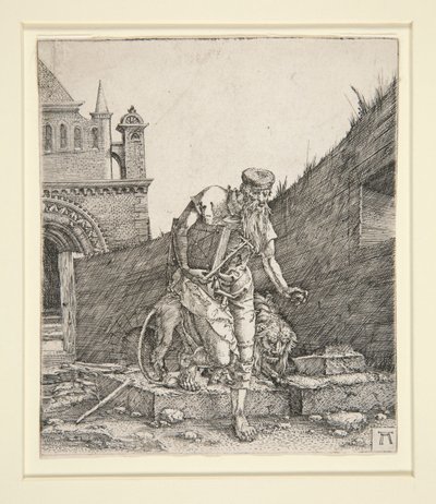 San Girolamo vicino a un muro da Albrecht Altdorfer