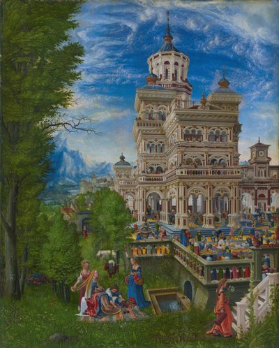 Susanna al bagno e la lapidazione degli anziani da Albrecht Altdorfer