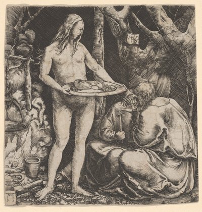 La tentazione dei due eremiti da Albrecht Altdorfer