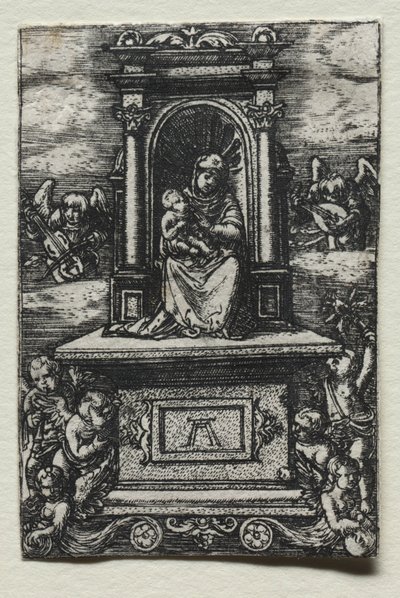 La Bella Vergine di Ratisbona su un altare, poco dopo il 1520 da Albrecht Altdorfer