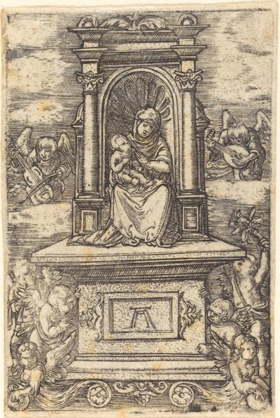 La Bella Vergine di Ratisbona su un Altare da Albrecht Altdorfer