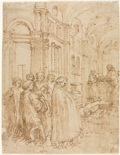 Il funerale di Santo Stefano da Albrecht Altdorfer